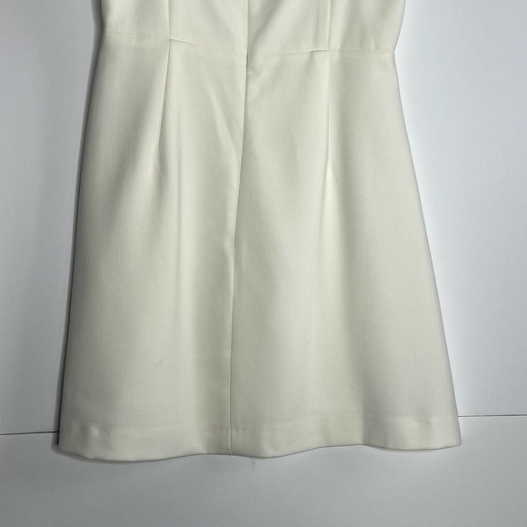 French Connection Mini Sheath Dress Summer White Womens Size 6 - Picture 9 of 15